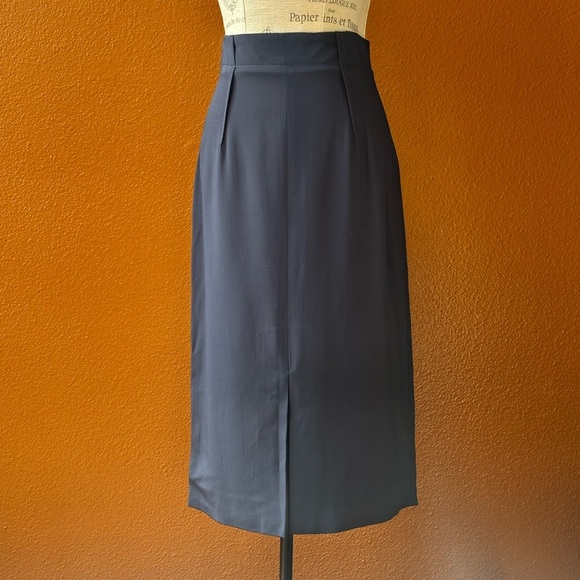 Cushnie High Waist Pencil Skirt In Navy Blue Size 12 Amazing Condition! - Picture 4 of 11